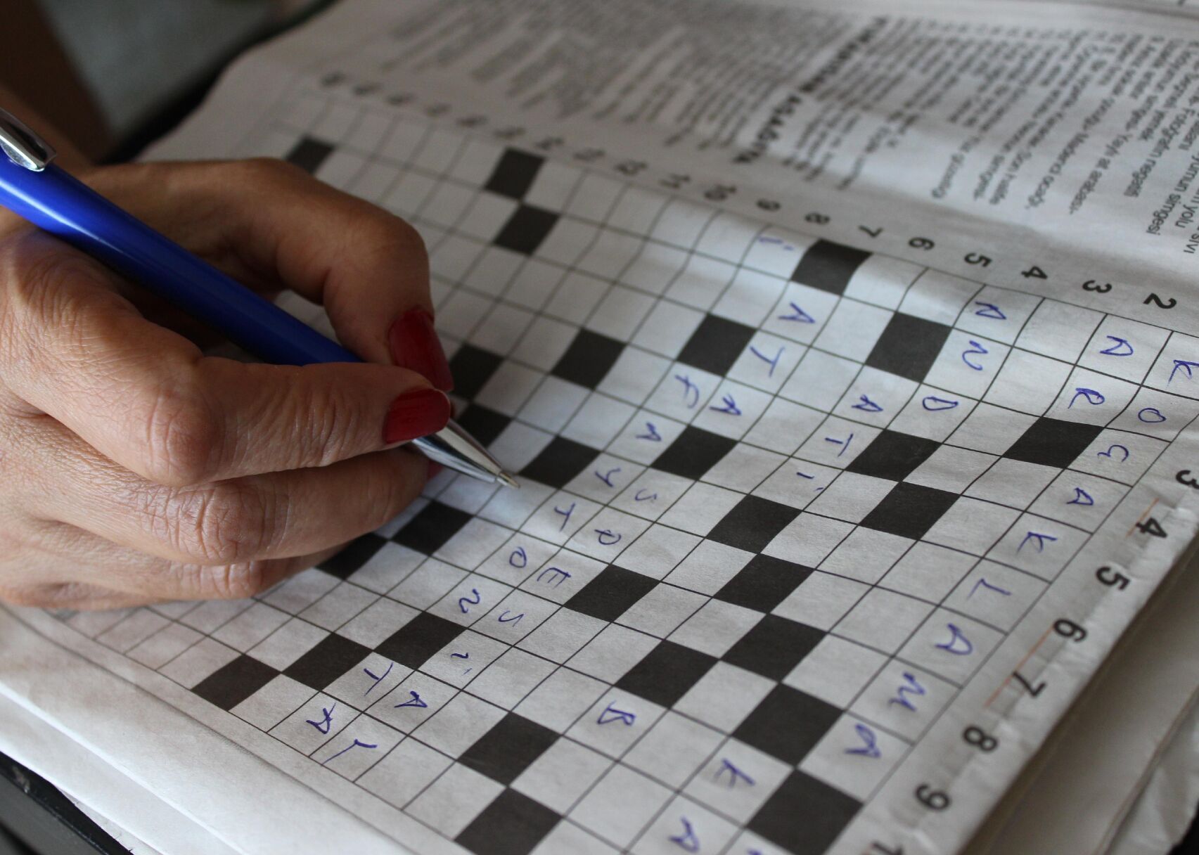 Complete a crossword puzzle together